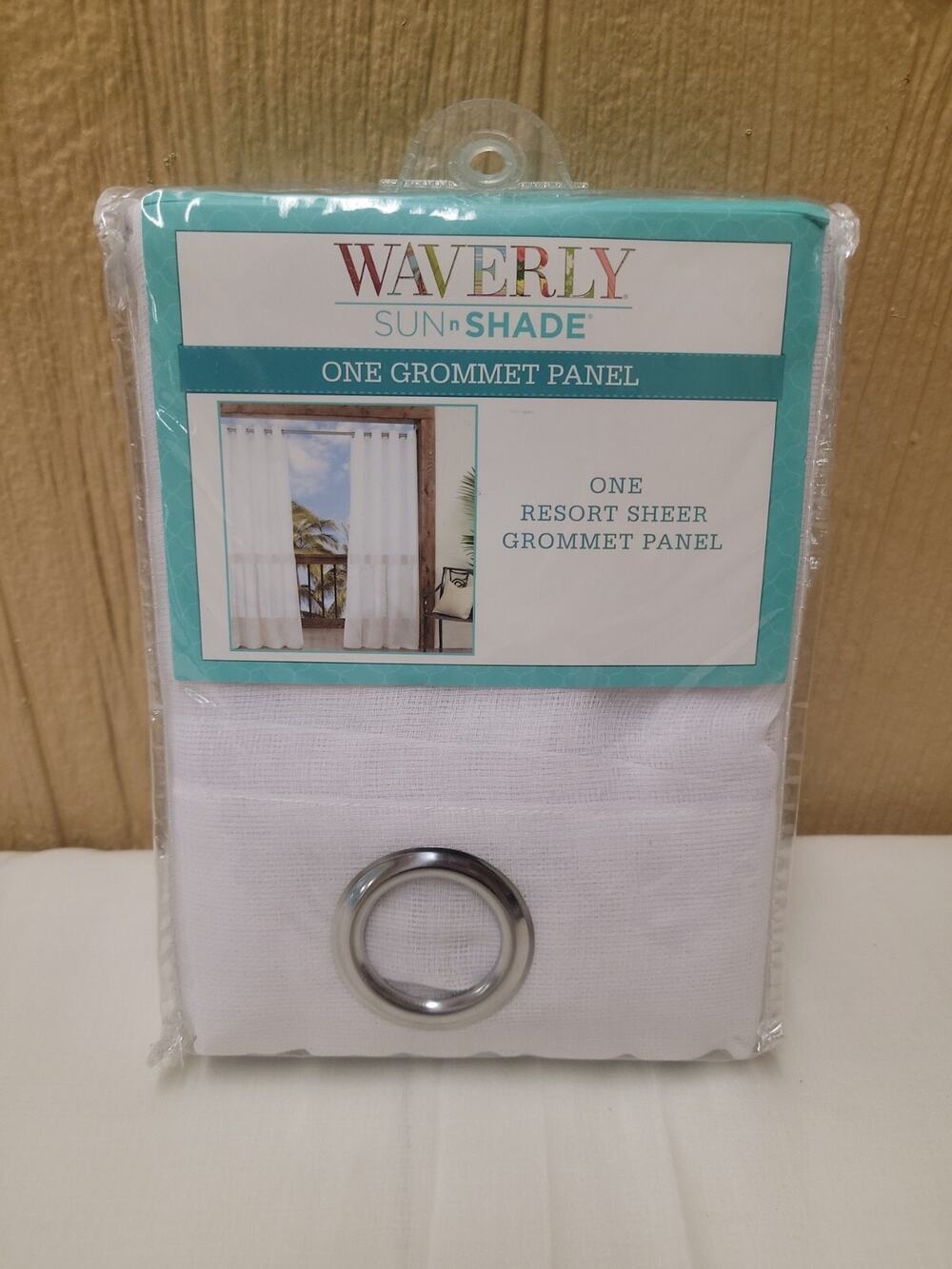 Waverly Sun N Shade Single Grommet Panel Sheer 52" x 108" White